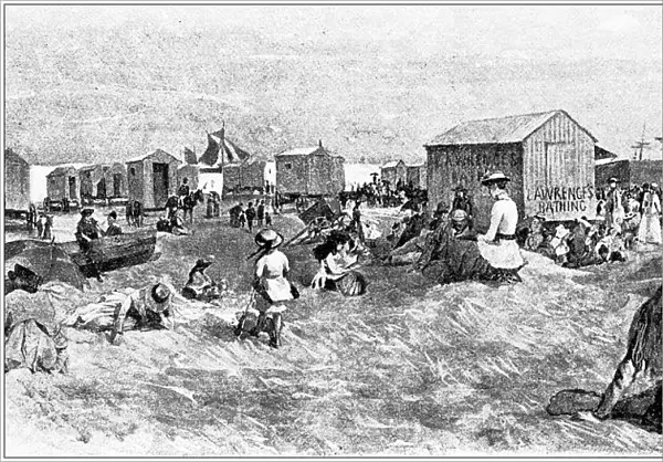 Antique illustration: Ramsgate beach