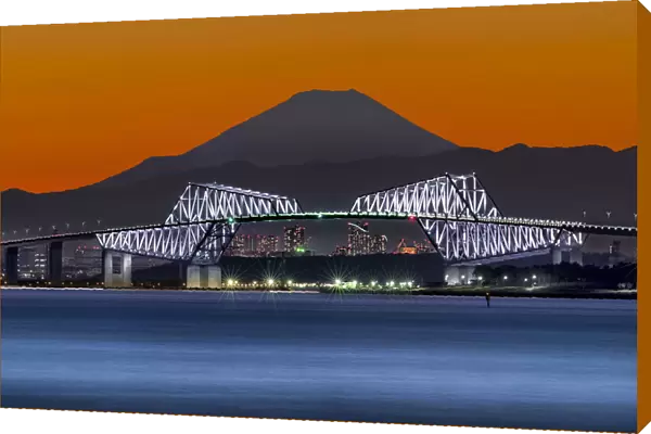 Mt. Fuji and Gate Bridge, Tokyo