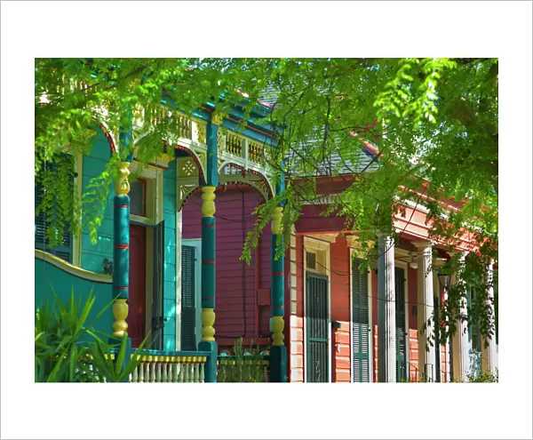 Colorful houses in New Orleans