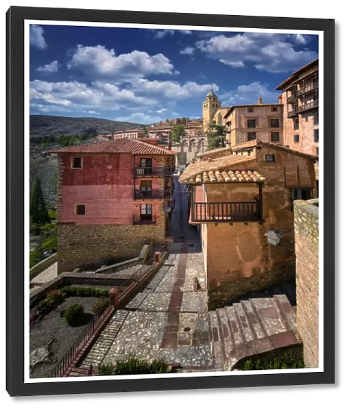 Albarracin street in the morning, Teruel, Spain