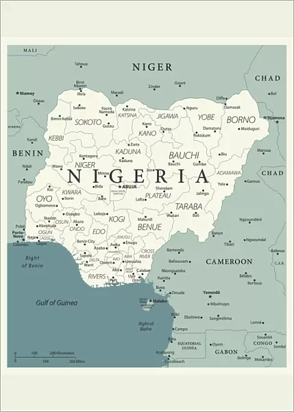 Reference Map of Nigeria