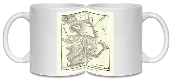 Plan of the Battle of Schuinshoogte (Ingogo), First Boer War