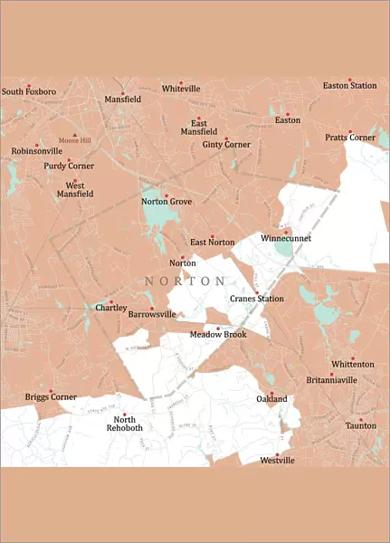 MA Bristol Norton Vector Road Map