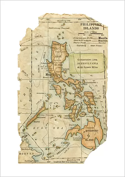 Philippines map 1898
