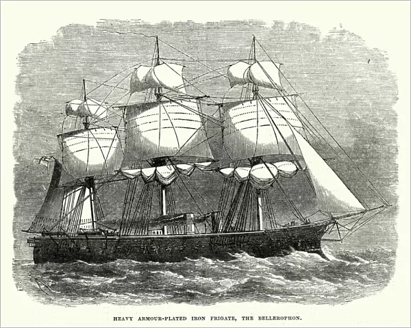 British Royal Navy Warships - HMS Bellerophon (1865)