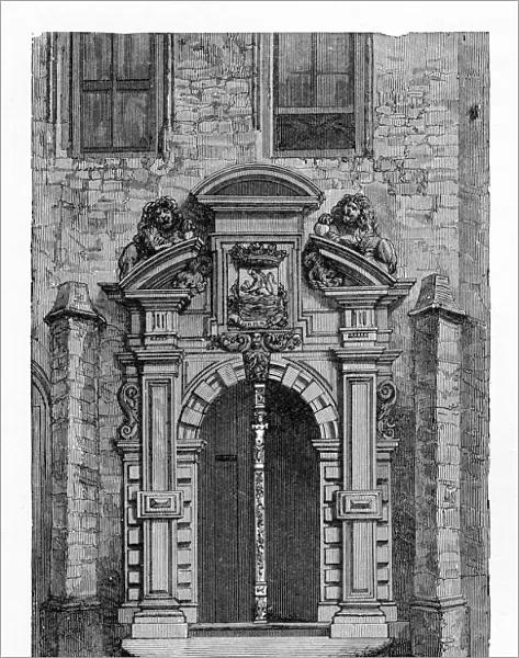 Entrance to Hall of the Provencial States, Zeeland, Netherlands 1887