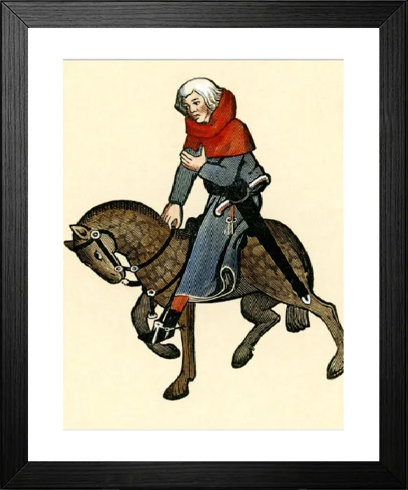 Framed Print : Canterbury Tales - The Reeve Print Framed Print : Canterbury Tales - The Reeve Print