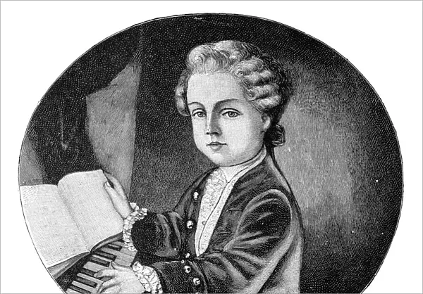 Wolfgang Amadeus Mozart, at the time of his first appearances