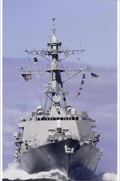 USS Winston S. Churchill in English Channel