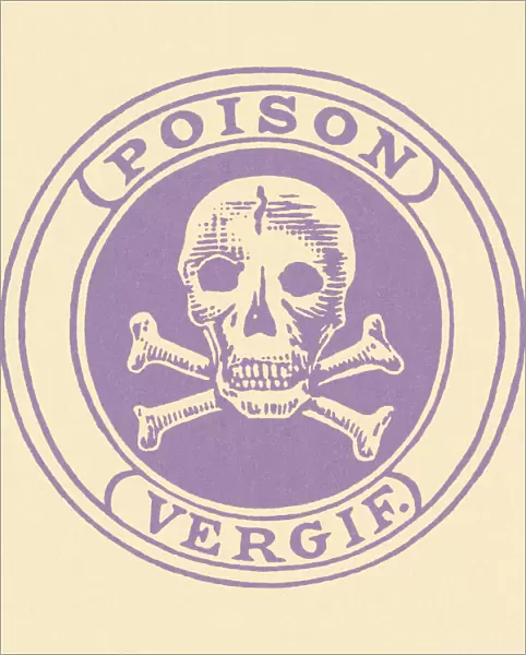 Skull and Crossbones Poison Label