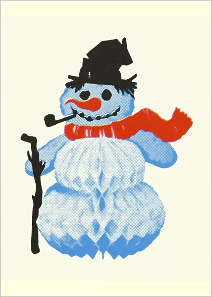 Paper Snowman Decoration