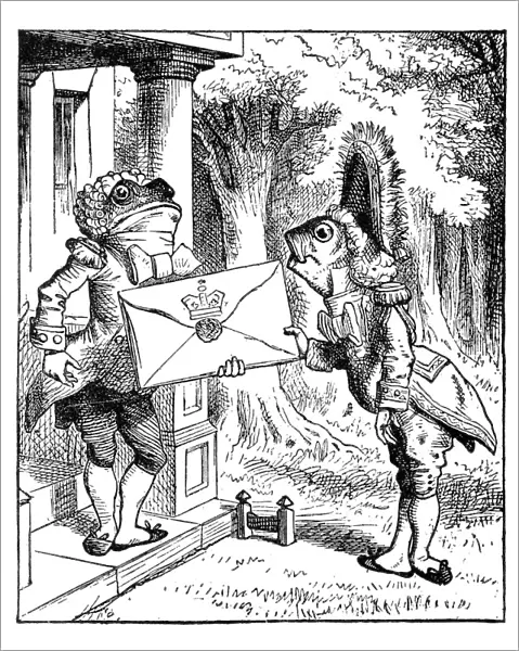 Fish delivering a letter to a frog - Alice in Wonderland 1897