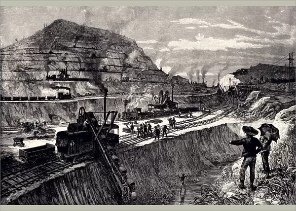 CUTTING THE CANAL AT PANAMA (XXXL)