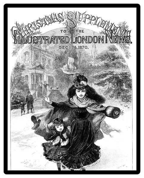 Running girls - Illustrated London News Christmas 1870 cover