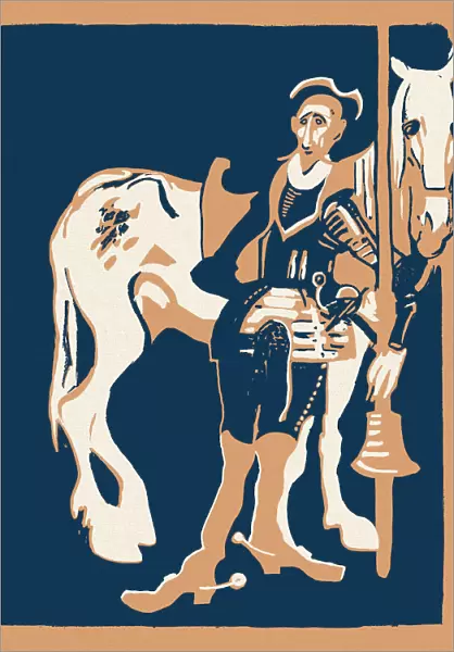 The Ingenious Gentleman Don Quixote of La Mancha drawing art nouveau 1898