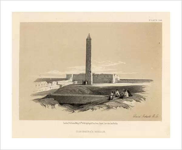 Cleopatras Needle, Luxor Obelisk, Egypt, 19th Century