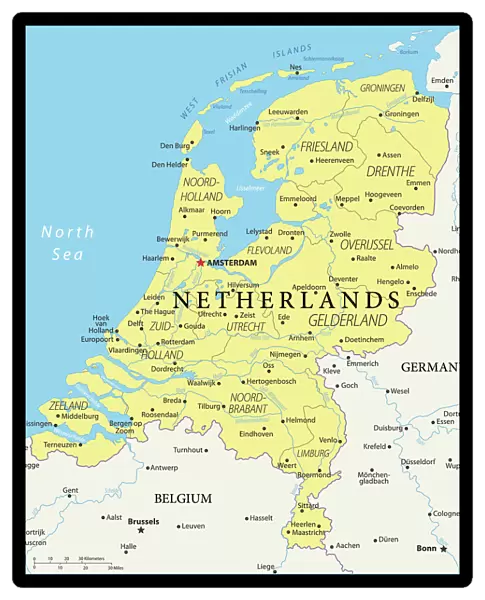 Netherlands Reference Map