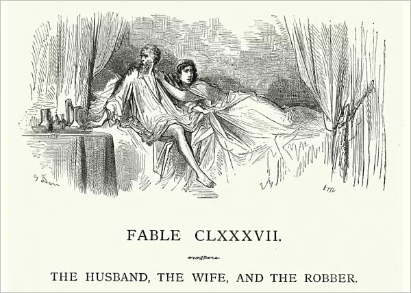 La Fontaines Fables - Husband Wife and the Robber