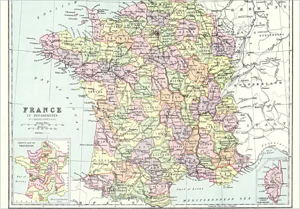 Old map of France
