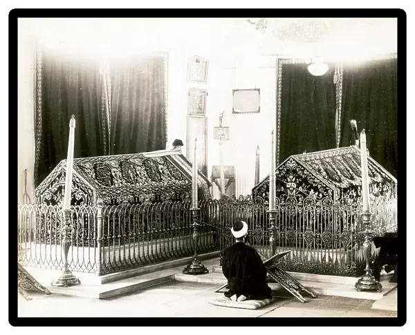 Tomb of Sultan Mahmoud and Aziz, 1870, Constantinople, Istanbul, Turkey, Historical, digitally restored reproduction from a 19th century original