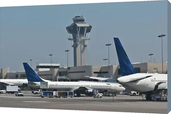 Control Tower and Boeing 737