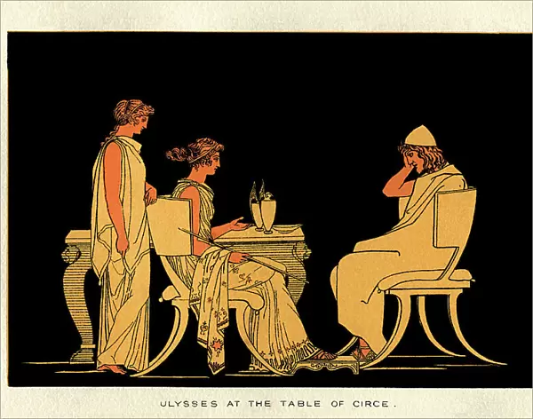 Ulysses at the table of Circe