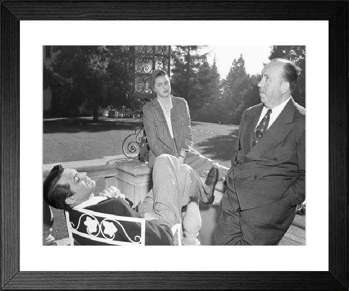 Framed Print : Fine Art Storehouse Print of Notorious Castmates on Set (1946) Framed Print : Fine Art Storehouse Print of Notorious Castmates on Set (1946)
