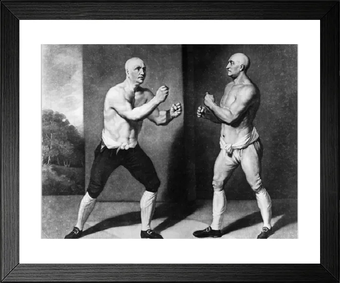 Framed Print : Guard Up Circa 1745 Boxing Print Framed Print : Guard Up Circa 1745 Boxing Print