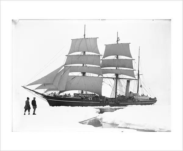 The Terra Nova sailing through the pack ice. December 11th 1910