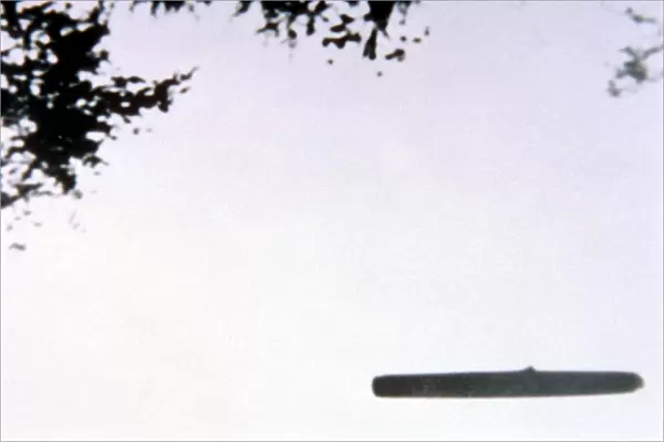 UFO. Photograph taken at Comberland, Rhode Island on 3rd Juuly, 1967 by Joseph Ferriere