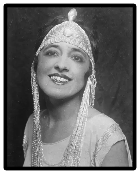 La Jolie Rhana, the famous dancer of the Palace Theatre, Paris. 6 December 1926