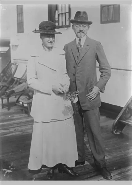 German Ambassador and his wife back in the States. The German Ambassador Otto Wiedfelt