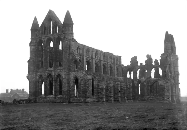 Whitby Abbey ruins, north Yorkshire. 25 October 1920