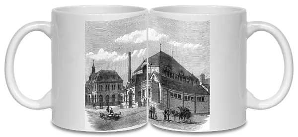 The Working Mens Institute, and new Baths, Barrow-in-Furness, North Lancashire