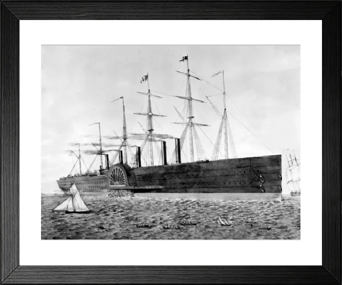 Framed Print : The Great Eastern Print: A Large Iron Steamship Framed Print : The Great Eastern Print: A Large Iron Steamship