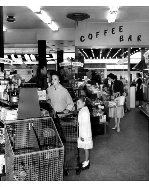 The Premier Supermarket at Crawley, Sussex. 1958