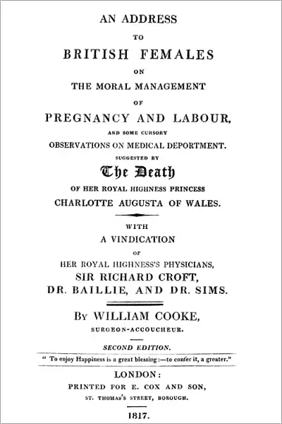 An address to British females on the moral management of pregnancy and labour