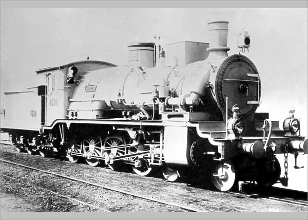 Steam Train Mastodout (?) Italy nineteenth century