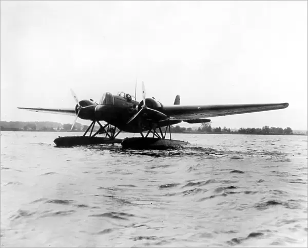The new US Army seaplane bomber ready to take off at Langley Field, Virginia