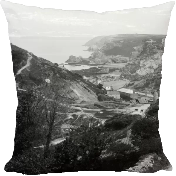 Wheal Friendly Mine, Trevaunance Cove, St Agnes, Cornwall. 1895