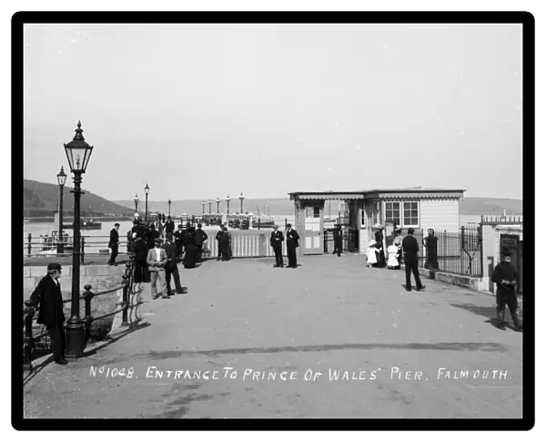 The Prince of Wales Pier, Falmouth, Cornwall. 1900s