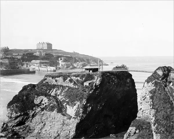 Towan Island, Newquay, Cornwall. Early 1900s