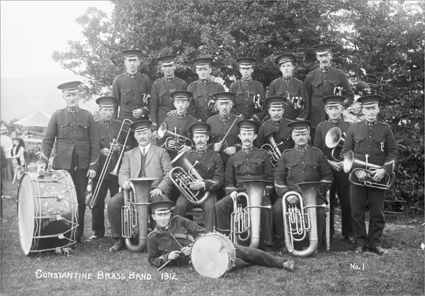 Constantine brass band, Cornwall. 1912