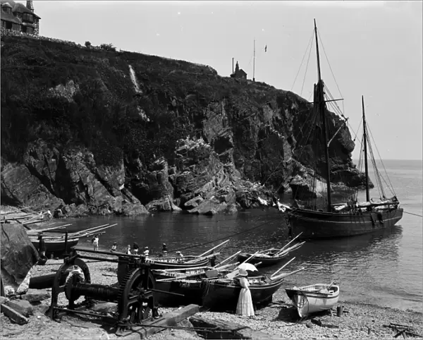 The Harbour, Cadgwith, Cornwall. 1908