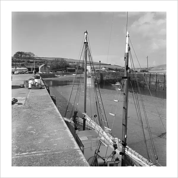 Fish Quay, Padstow Harbour, Cornwall. 1968