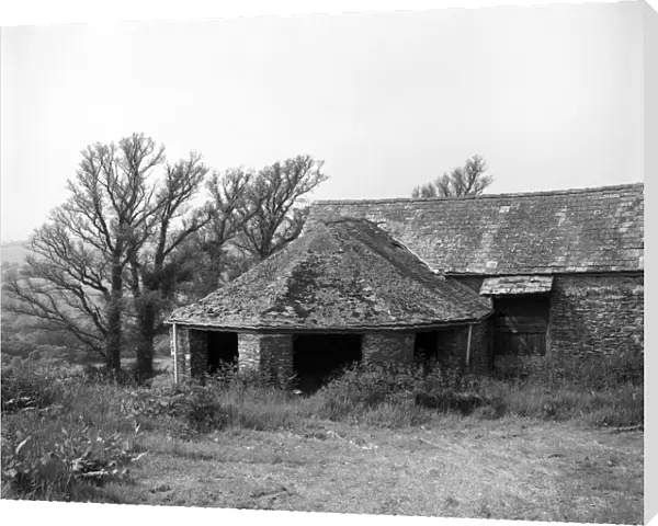 Lawhippet farm, Lanteglos by Fowey, Cornwall. 1979