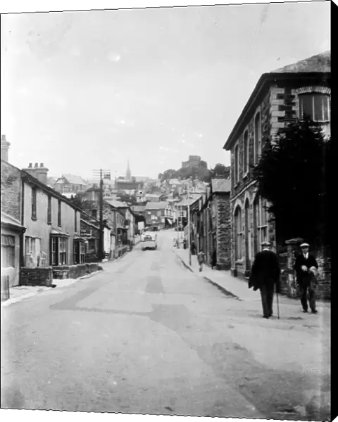 Launceston from St Thomas Road Newport, Cornwall. Around 1920s