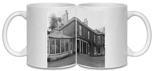 A close up view of Goonvrea House, Perranarworthal, Cornwall. December 1924