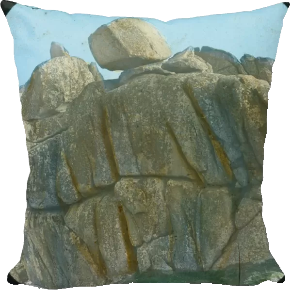 Logan Rock, Treryn Dinas, near Treen, St Levan, Cornwall. 1894