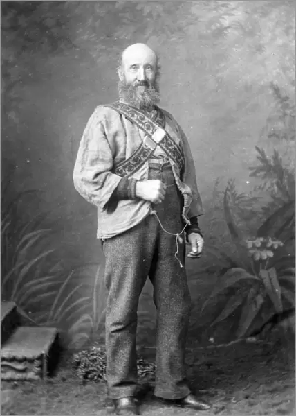 Captain Tom Gundry, champion Cornish wrestler. Probably early 1880s